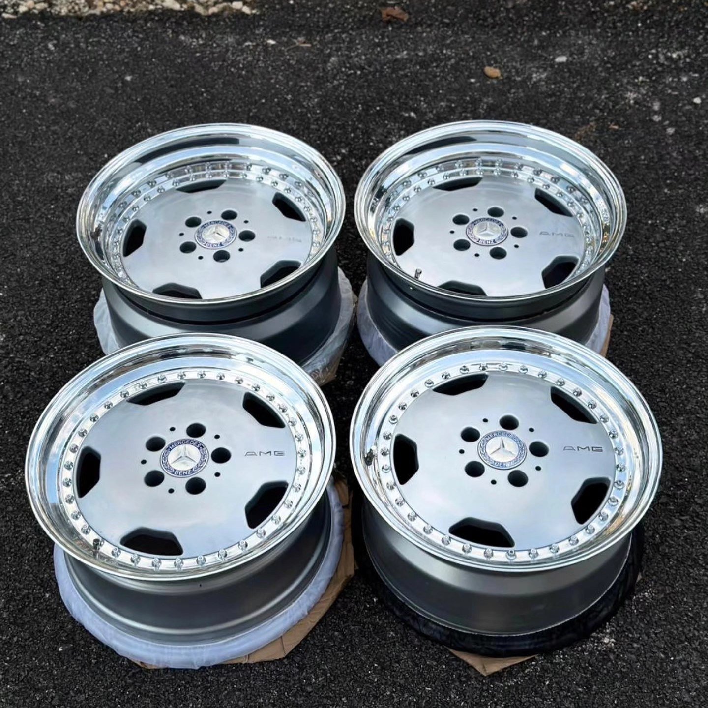 AMG 4-Piece Staggered Wheels – Genuine Mercedes-Benz Parts