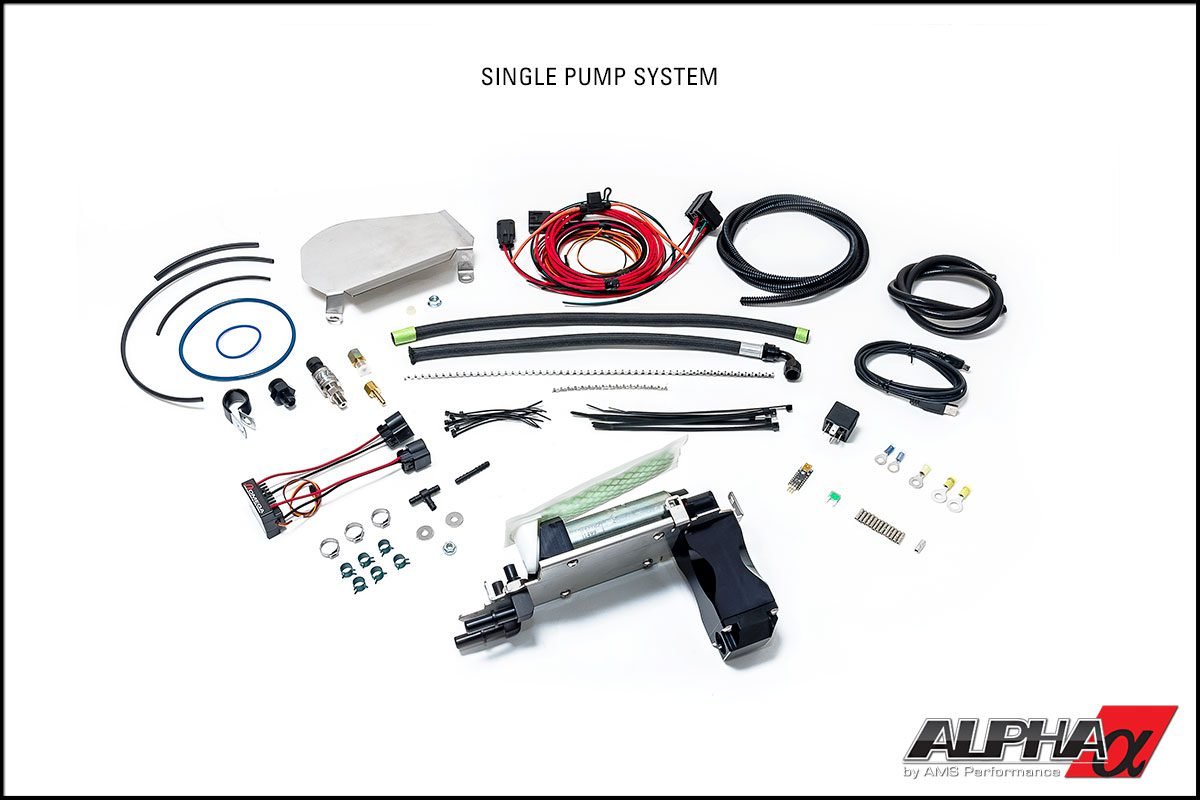 AMS Performance Omega Brushless Single Fuel Pump System R35 Nissan GT-R