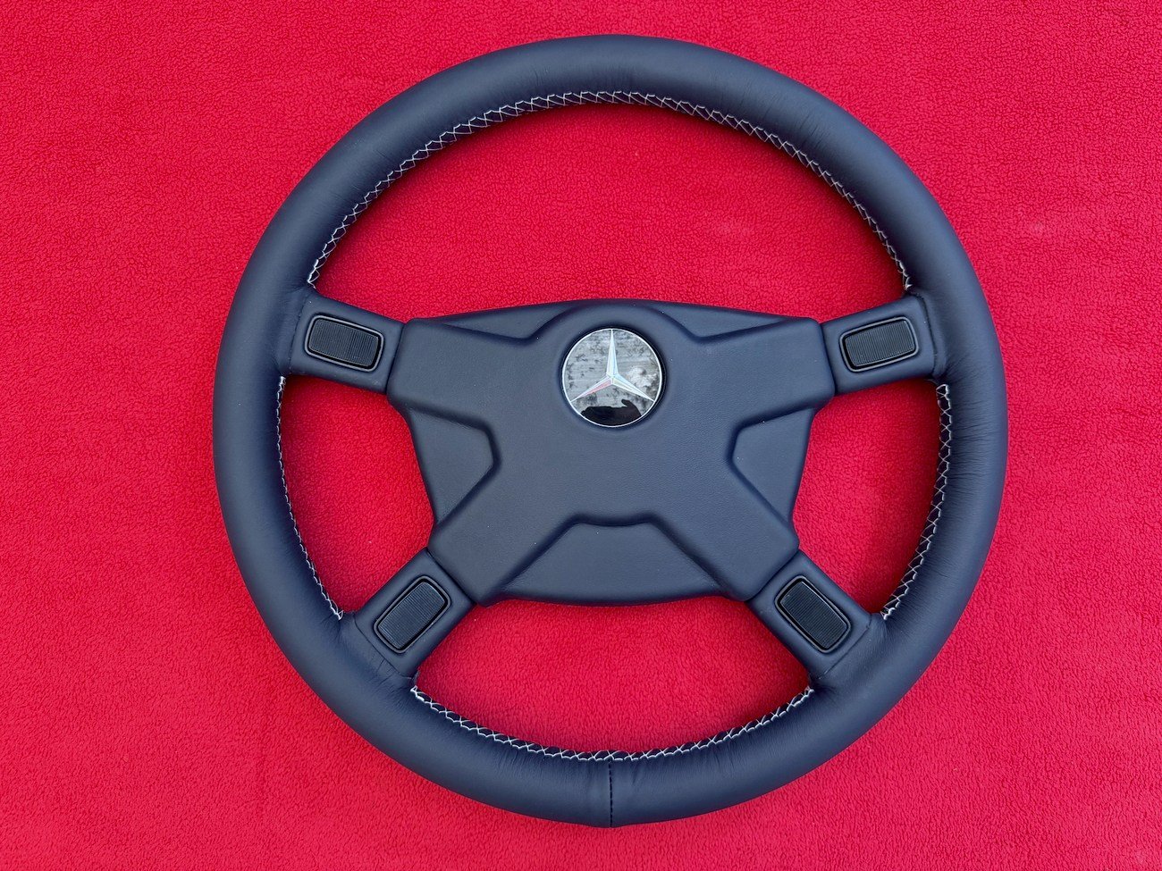 ATIWE Premerger AMG Steering Wheel – Blue Leather – Genuine Mercedes-Benz Parts