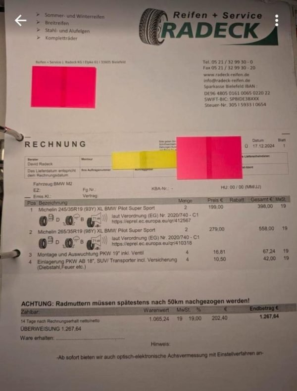 BMW Style 788M 19-inch alloy wheels - Genuine Mercedes-Benz Parts