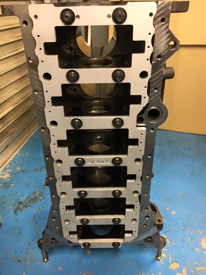 DoLuck 2JZ-GTE Billet Ladder Frame and Main Caps for 1993-2002 Toyota Supra [JZA80]