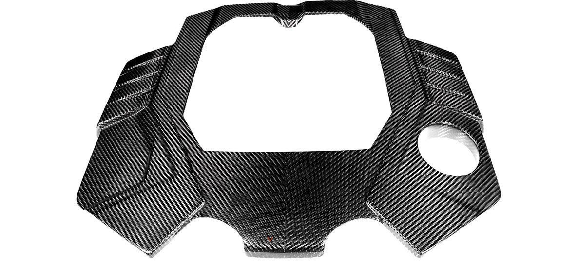 Eventuri Matte Carbon Engine Cover for C8 Audi RS6 and RS7 [EVE-C8RS6-CFM-ENG]