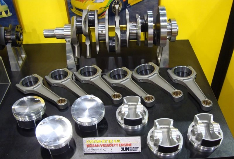 JUN Custom VR38DETT 4.0L Stroker Kit (Pistons, Rods, Crankshaft) for 2009-19 Nissan GT-R [R35]