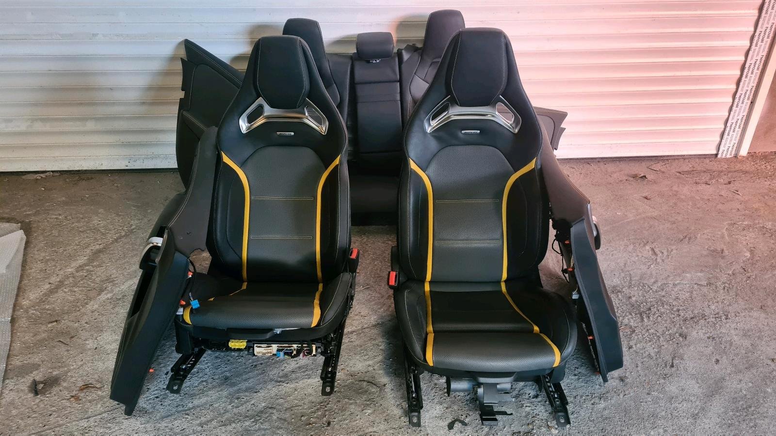 Mercedes A45 AMG Bucket Seats Interior Set – W177 – Complete – Good Condition – Genuine Mercedes-Benz Parts
