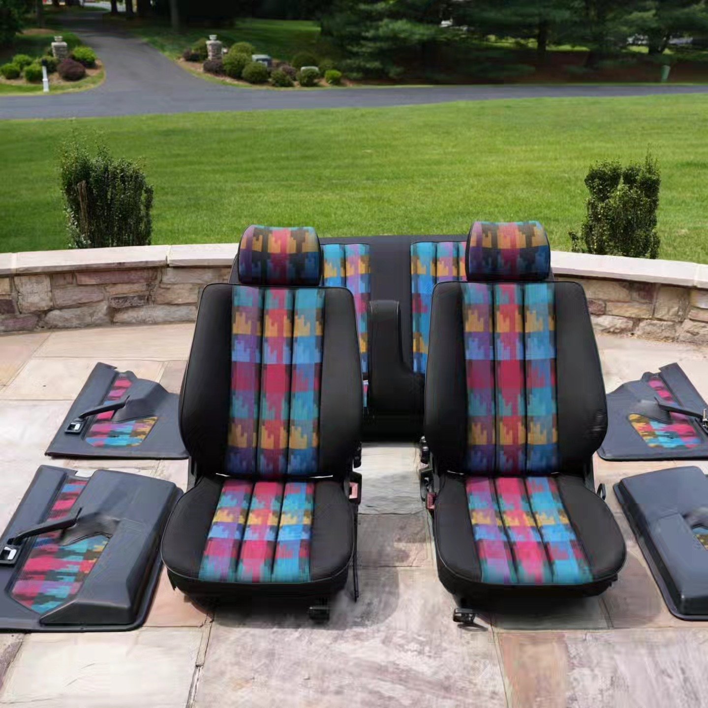 Mercedes-Benz 190E Avantgarde Rosso Interior Set – Genuine Mercedes-Benz Parts