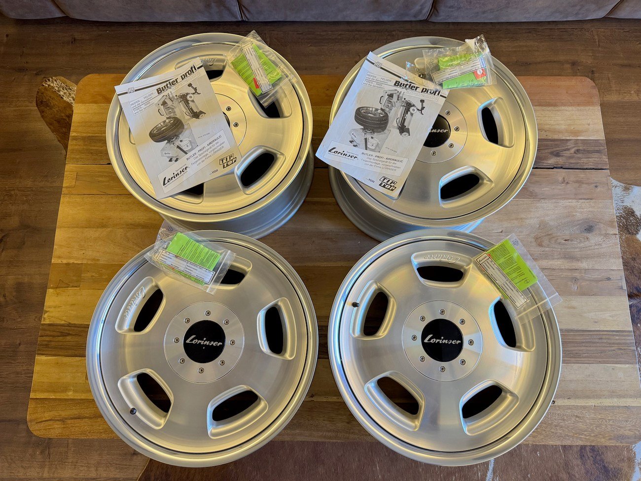 NOS 3-Piece 17″ Lorinser RSK-3 Wheels – Genuine Mercedes-Benz Parts