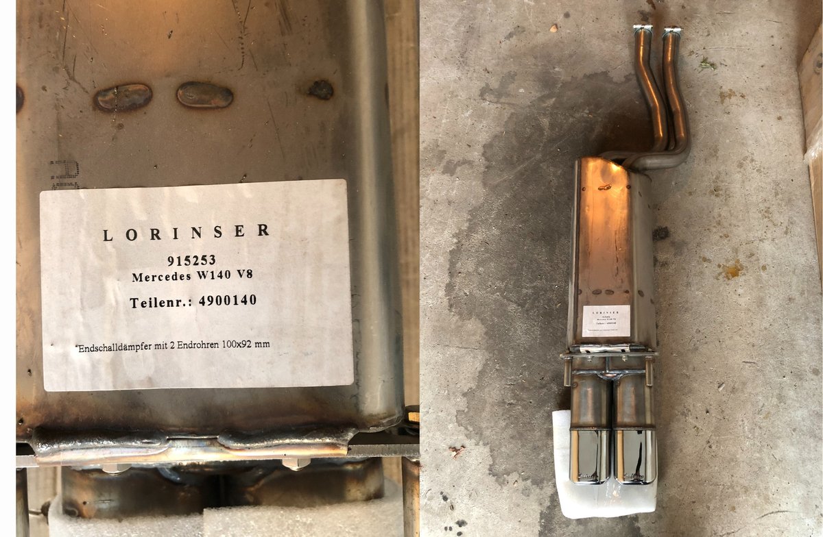 NOS Lorinser Exhaust for Mercedes-Benz W140 – Genuine Mercedes-Benz Parts
