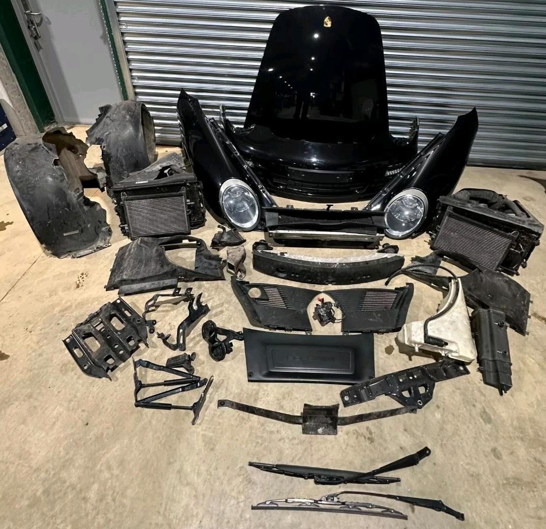 Porsche 911 Turbo (997.1) front package(Bonnet, bumper, headlights, fenders, radiator package and all attachments) – Genuine Mercedes-Benz Parts