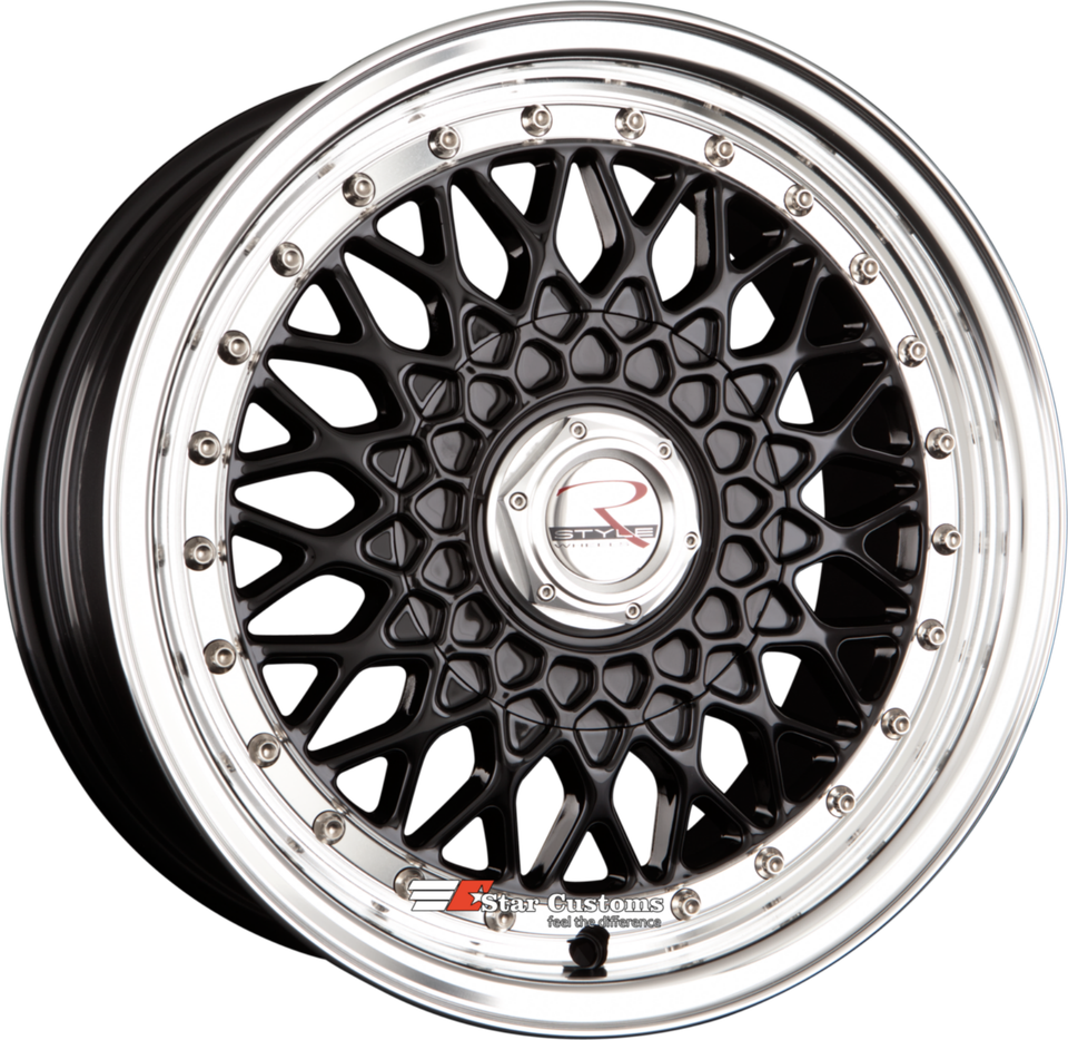 15 Zoll R STYLE WHEELS RS01 Felgen Alufelgen 4×100 für Audi 80 BMW 3er E30 M3 VW Golf 1 2 3 GTI Corrado Scirocco Vento Jetta Polo Passat Lupo