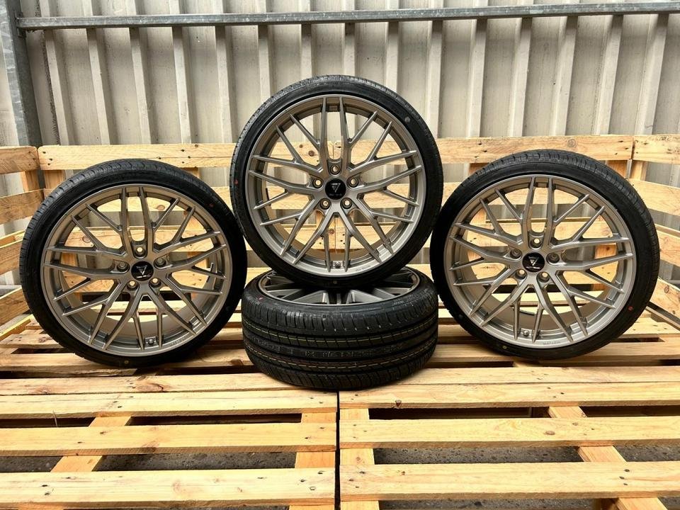 7-Wheels DS2 5×112 für Cupra Ateca Formentor VZ Audi A8 4E A6 4G Grau 245/40 19 Alufelgen Mercedes CL215 E KLasse Coupe Cabrio W213 S Klasse BMW X1 UKL X2 F2X Mini Countryman…