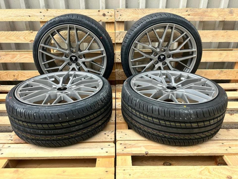 7-Wheels DS2 7- Wheels Kompletträder 225/35 19 Zoll Grau Felgen Sommer Winter Reifen für Mercedes A B C Klasse CLA Mini Clubman VW Golf 5 6 7 8 Eos Jetta Passat B6 B7 B8 BMW 1er…