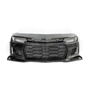 Auto Addict Carbon Black Panther Front Bumper Conversion Kit for 5th Gen Chevrolet Camaro LT, RS, SS, and ZL1 [AA_CMR_BUMP_BLK_PANTH_CF_10]
