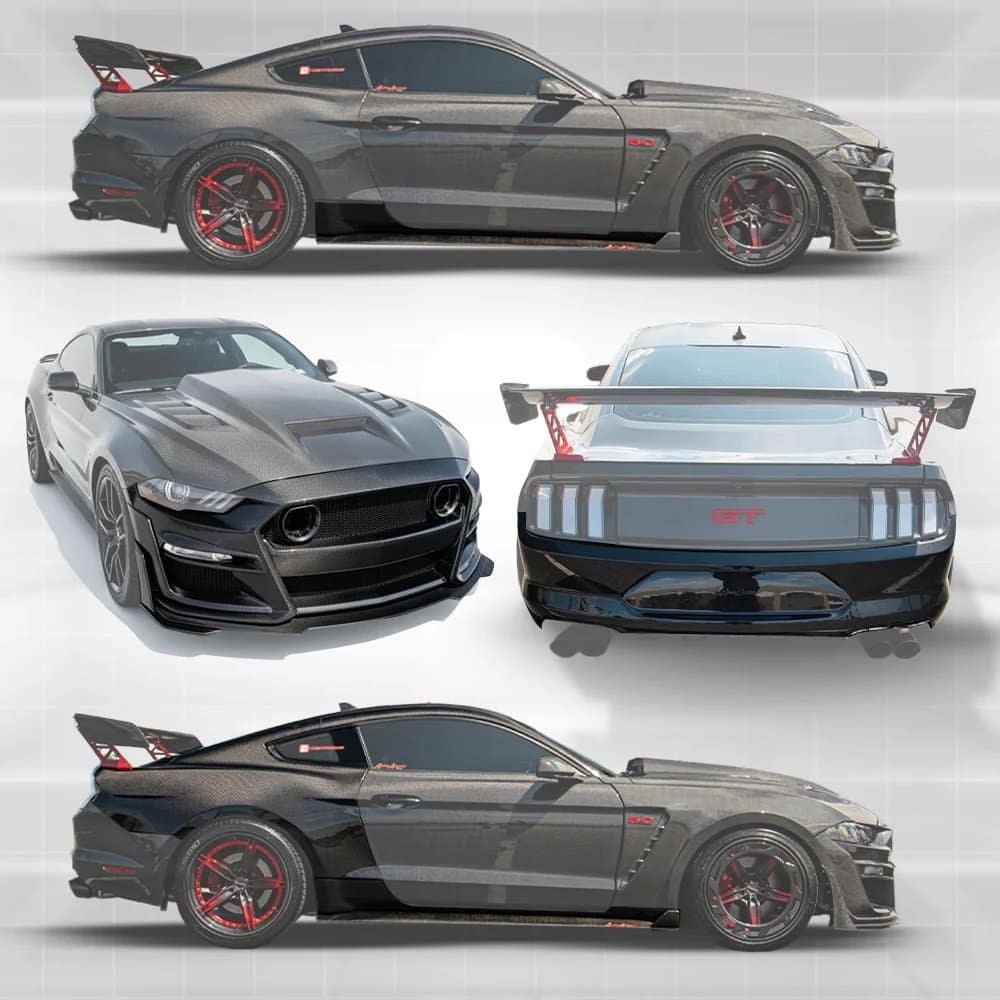Auto Addict Carbon GT500 / Mach 1 Track Package for S550 Ford Mustang EcoBoost and GT (facelift)