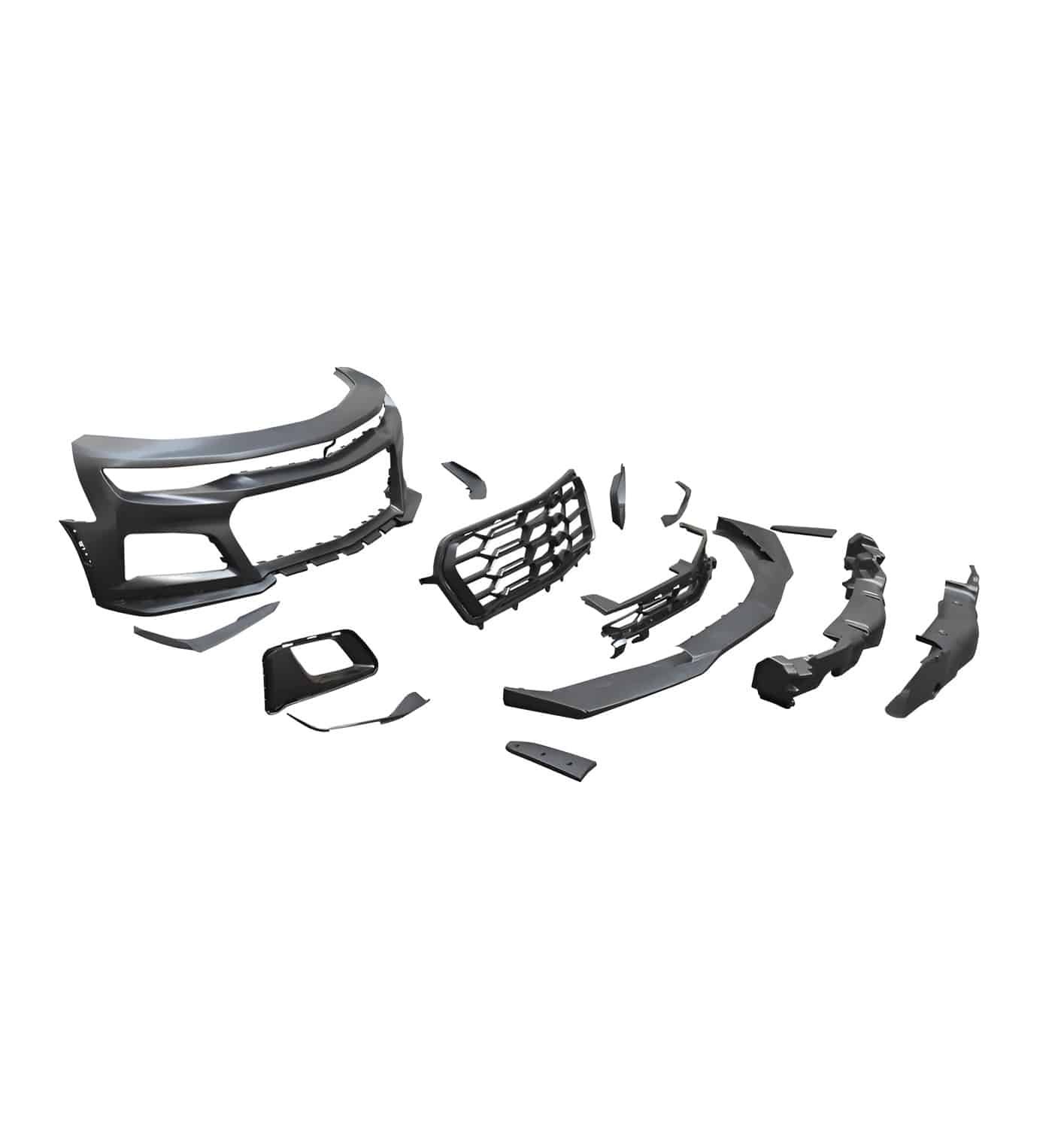 Auto Addict ZL1 1LE Front Bumper Conversion Kit for 6th Gen Chevrolet Camaro LS, LT, RS, and SS (facelift)