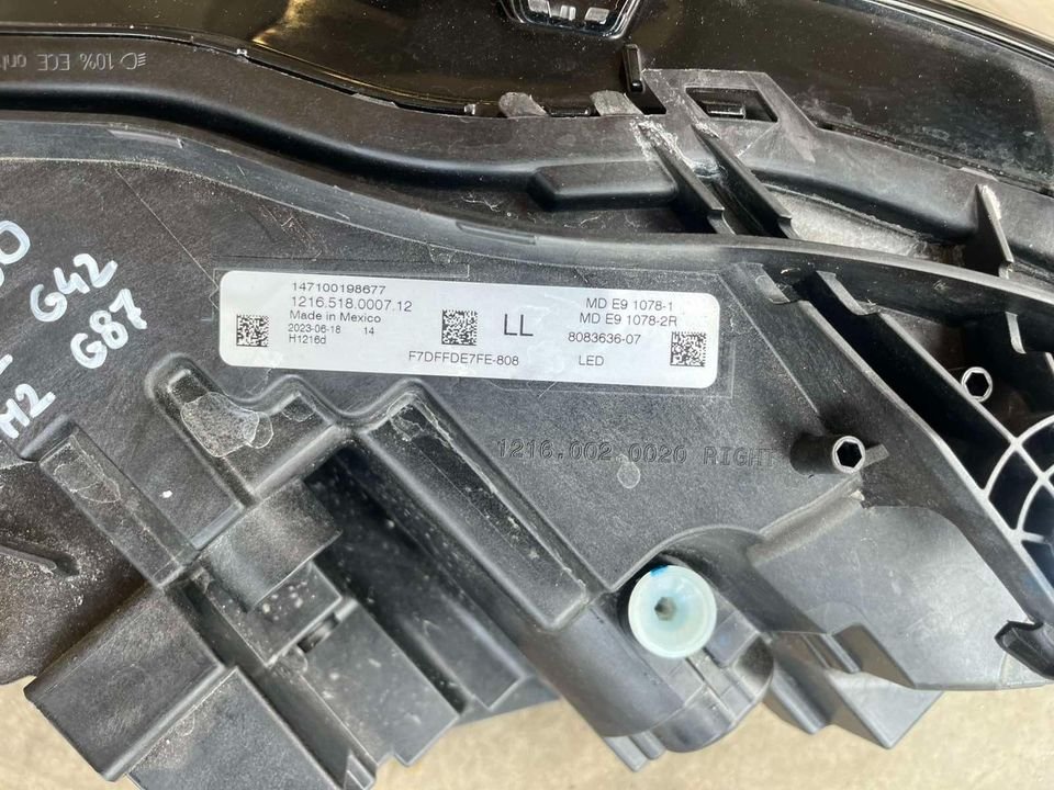 Bmw 2 G42 M2 G87 FULL LED Scheinwerfer Headlight 8083636 07
