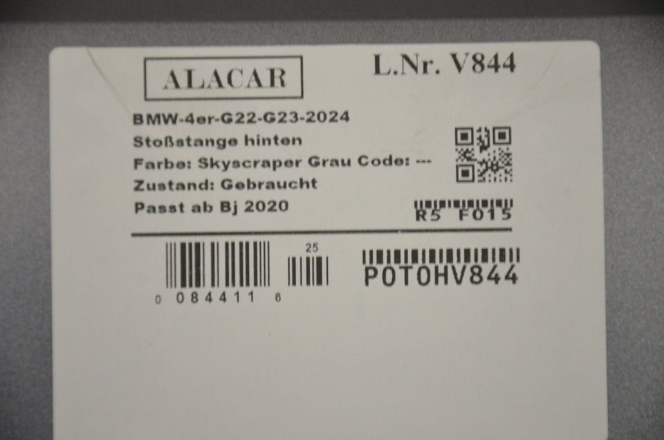 BMW 4er G22 G23 Stoßstange Bumper hinten 51127490721 V844