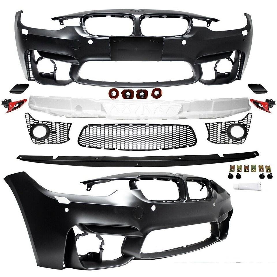 Bodykit Stoßstange Front+Seite+Heck für BMW 3er F30 M-Paket 2Rohr