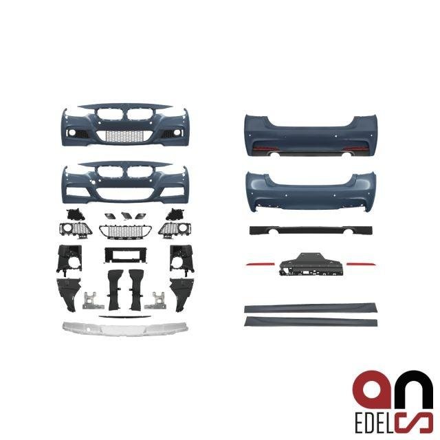 Bodykit Stoßstange Front+Seite+Heck für BMW 3er F30 M-Paket 2Rohr