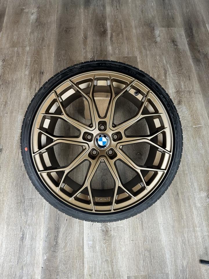 FF Wheels FF01 19 Zoll Sommerräder für BMW X3 X4 F25 F26 G01 G02 X-N1 M Felgen Reifen Räder bronze e83 NEU ABE Performance 8,5×19 5×120 Sommerreifen Komplettreifen 3er 4er 5er…