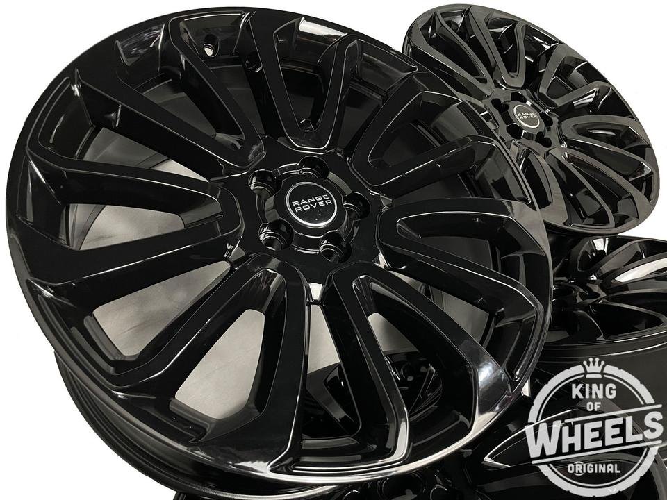 ORIGINAL LAND RANGE ROVER 22 ZOLL FELGEN SCHWARZ SPORT LG L405