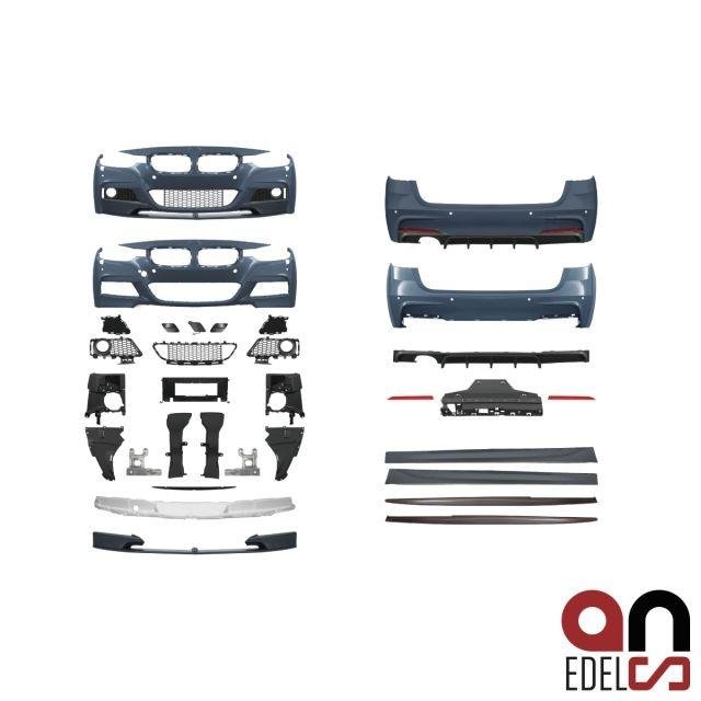 Performance Bodykit Umbau+Spoiler für BMW F31 Touring 2-Rohr M