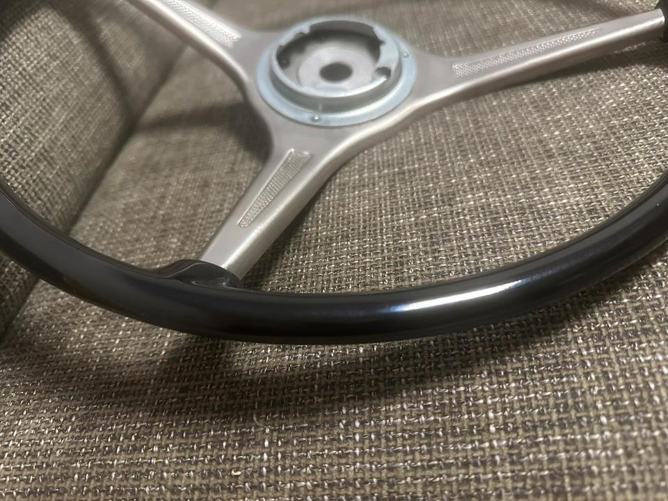 Porsche 356 neues Lenkrad, war tatsächlich nie montiert