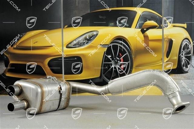 Porsche 718 Boxster/Cayman 982 Hauptschalldämpfer LINKS/Exhaust m