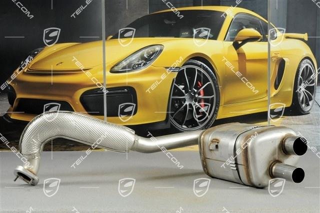 Porsche 718 Boxster/Cayman 982 Hauptschalldämpfer RE. / Exhaust m