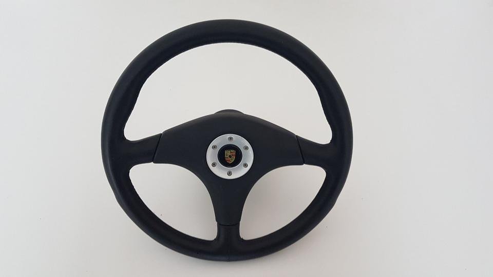 Porsche 911 944 964 993 RS Clubsport Lenkrad Leder Schwarz