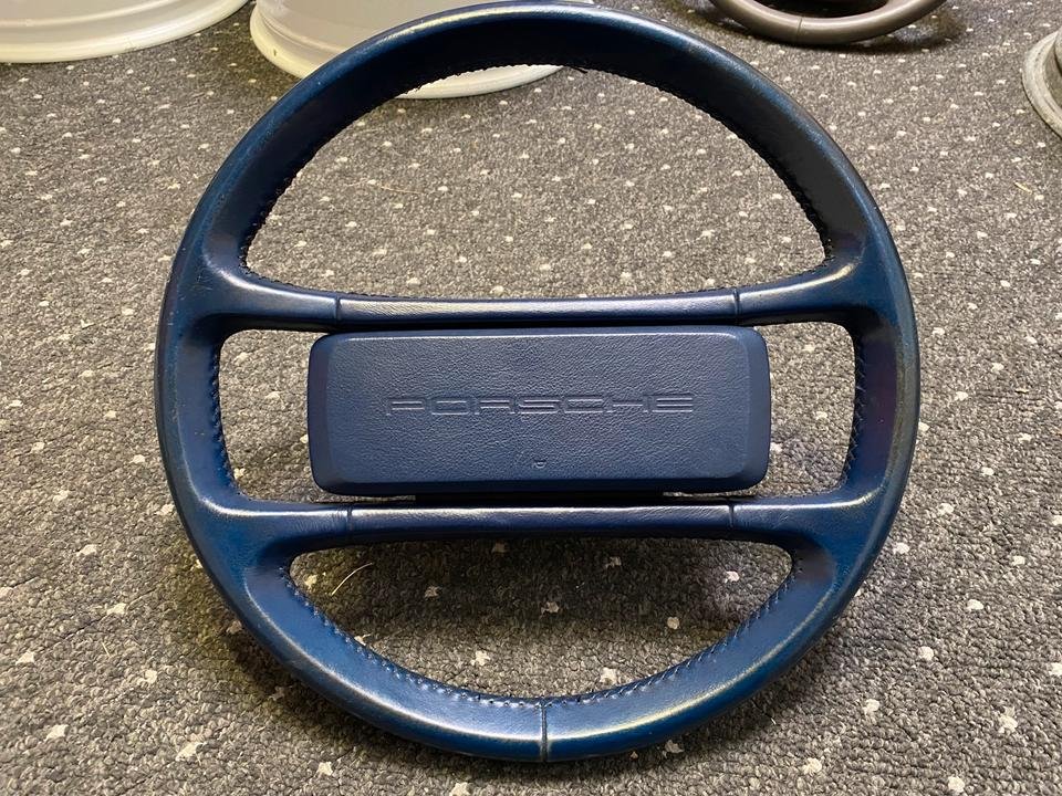 Porsche 911 964 Lenkrad Lederlenkrad blau