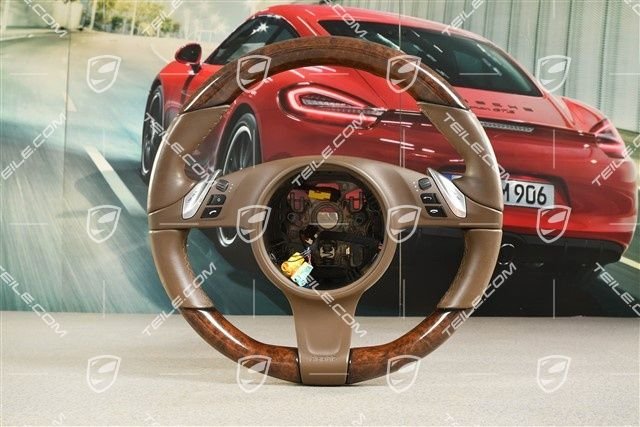 Porsche 911 991 /Boxster/Cayman 981 Lenkrad /PDK, Leder Espresso+