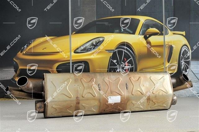 Porsche 911 991 Turbo Hauptschalldämpfer / Main exhaust muffler