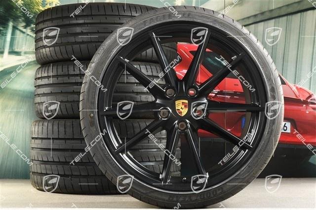 Porsche 911 992 20″+21″ Carrera S Sommerräder Satz schwarz/wheels