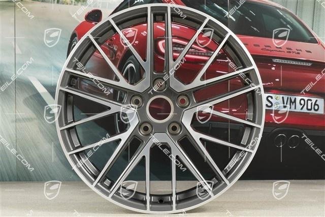 Porsche 911 992.1 Turbo V Felge/Wheel rim, 8,5J x 20 ET40, Titan