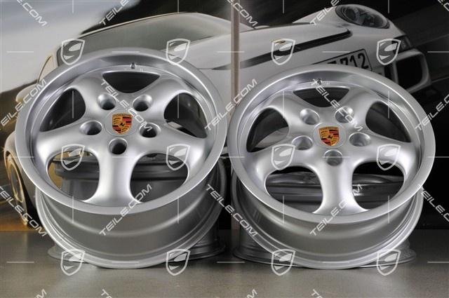 Porsche 911 993 17″ Felgensatz/Wheels CUP II 7J x17 ET55 + 9J x17