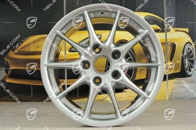 Porsche 911 996 Carrera II Felge/Wheel rim, 10 Speichen, 9J 17 ET