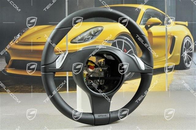 Porsche 911 997 Boxster/Cayman 987 Lenkrad Glattleder schwarz Spo