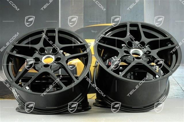 Porsche 911 997 C2/C2S 19″ Carrera S II Felgensatz SCHWARZ/wheel