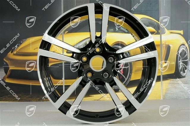 Porsche 970 Panamera 20″ Turbo II Felge schwarz/Wheel black 9,5J