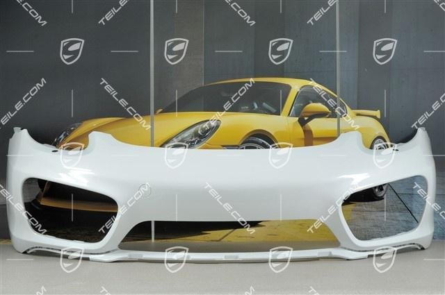 Porsche 981C Cayman Stoßstange vorne, mit SRA Löcher / front bump