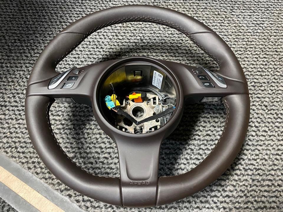 Porsche 991 911 Lenkrad Lederlenkrad braun