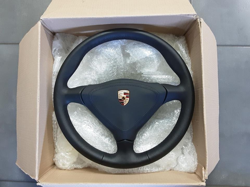 Porsche 993 996 986 Boxster 3 Speichen Lenkrad Schwarz Selten TOP