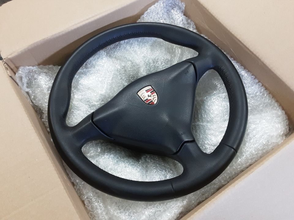 Porsche 993 996 986 Boxster 3 Speichen Lenkrad Top Neuwertig