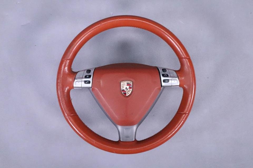 PORSCHE 997.1 987.1 Lenkrad Tiptronic Leder braun 99734780406