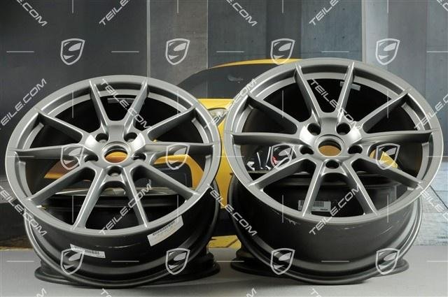 Porsche Boxster Spyder 981SP 20″ Felgensatz/wheel rim set PLATINU