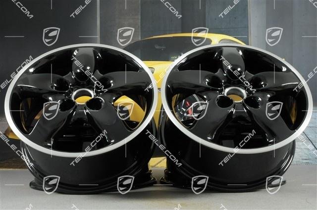 Porsche Cayenne 955/957 18″ Turbo Felgen Satz SCHWARZ /Wheel rim