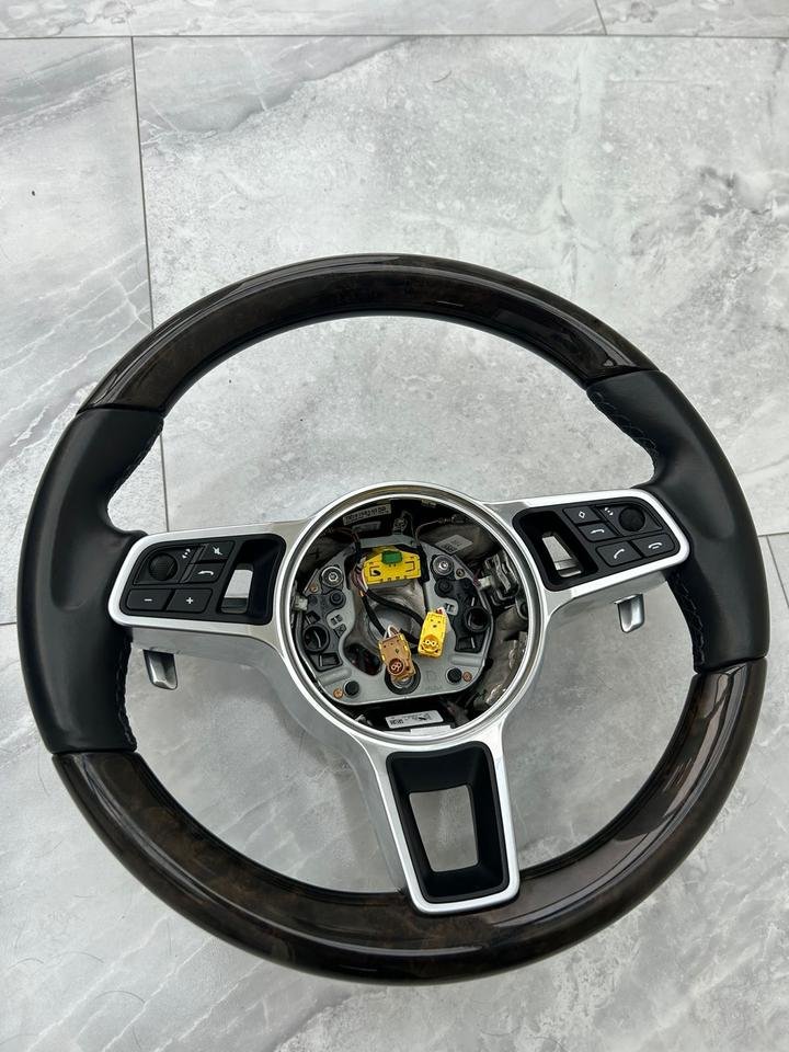 Porsche Cayenne 9YO Macan Panamera Holz Lenkrad