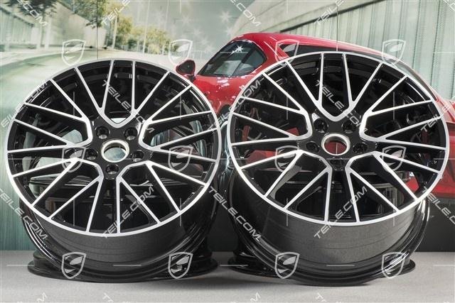Porsche Cayenne E3/9Y0 21″ RS SPYDER Felgensatz SCHWARZ / wheel r