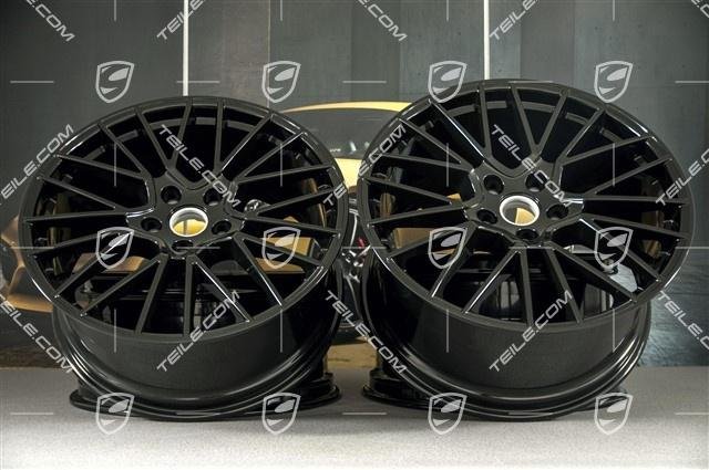 Porsche Cayenne E3/9Y0 21″ RS SPYDER Felgensatz SCHWARZ/wheel set