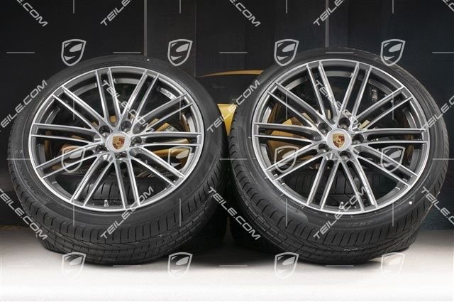 Porsche Cayenne E3/9Y0 22" Turbo IV Sommerräder Satz / Wheel set